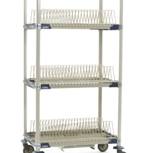 Metro MetroMax i Mobile Drying Rack with Three Tray Racks and Drip Tray