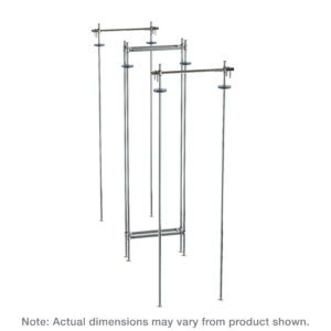 Metro Top-Track Overhead Track Shelving Double Deep Stationary Intermediate Unit Kits for Super Erecta Wire Shelving