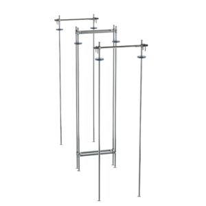 Metro Top-Track Overhead Track Shelving Double Deep Stationary Intermediate Unit Kits for Super Erecta Wire Shelving