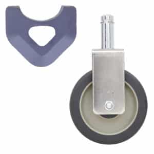 Metro 5" Plated Stem Casters with Polyurethane Treads for MetroMax Industrial Plastic Shelving Racks
