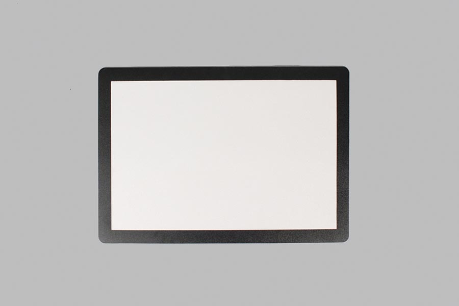 Lexan Clear Plastic Counter Mat Sign Holder With Black Frame - 13