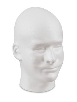 Styrofoam Male Head