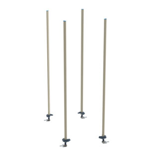 Metro qwikTRAK Floor Track Shelving Stationary Intermediate Unit Kits for MetroMax Shelving