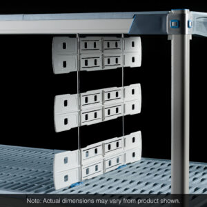 Metro Shelf-to-Shelf Divider for Wire and Plastic Open Grid Shelves