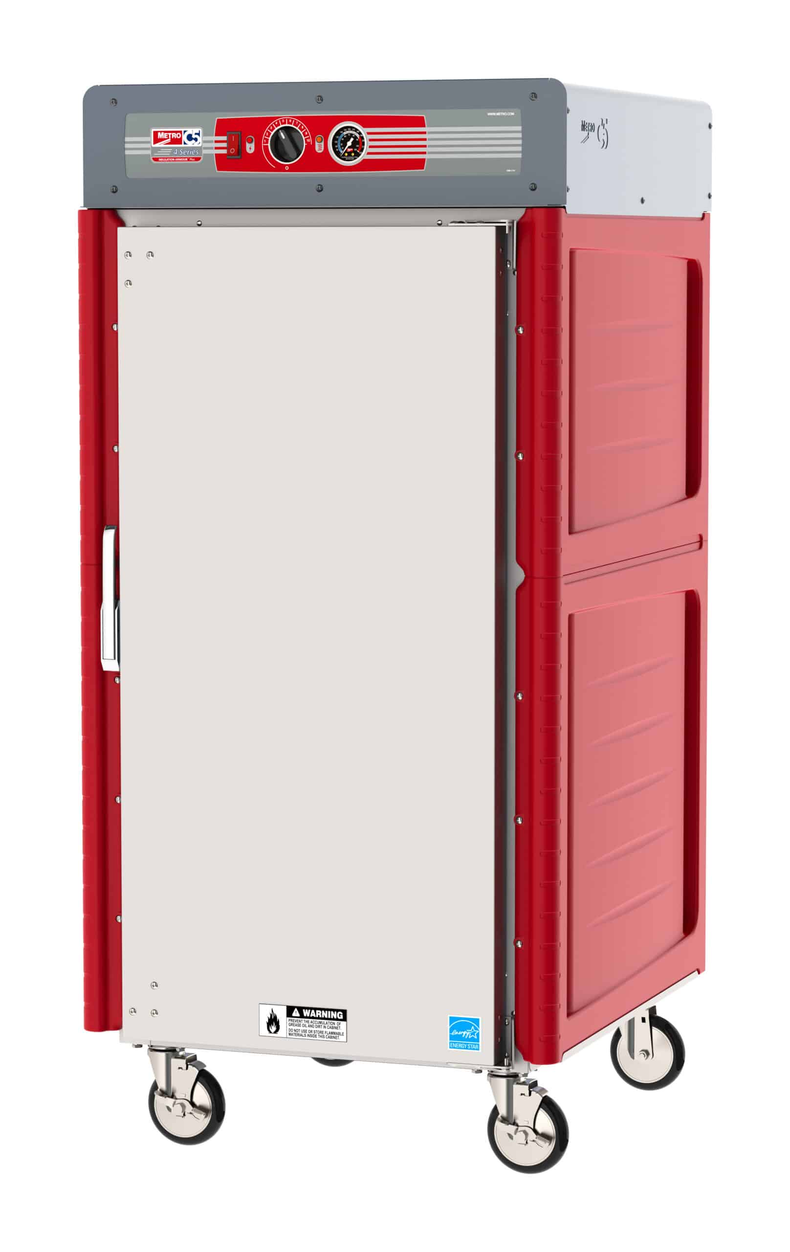 Metro C5 4 Series Insulated Holding Cabinet, 5/6 Height, Full Length Solid Door