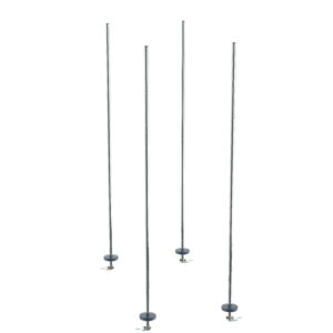 Metro qwikTRAK Floor Track Shelving Stationary Intermediate Unit Kits for Super Erecta Wire Shelving