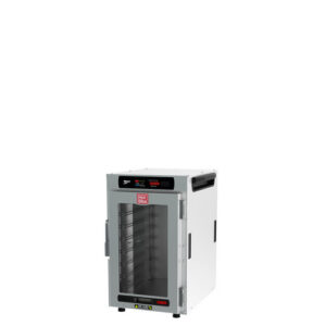 Metro HotBlox Narrow 8-Pan Insulated Countertop/Stacking Holding Cabinet with Clear Door