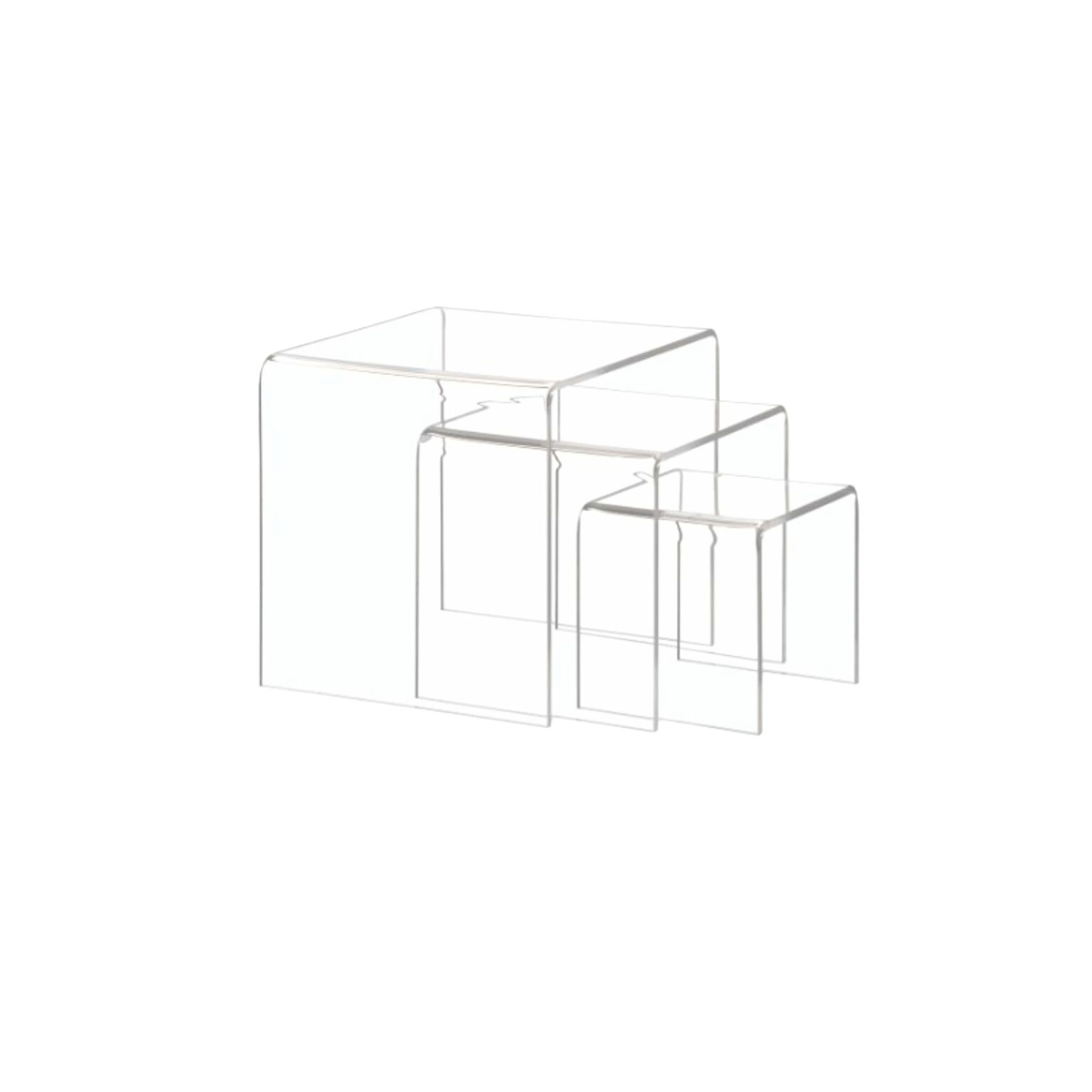 3-piece Acrylic Riser Set | Advance Displays 1