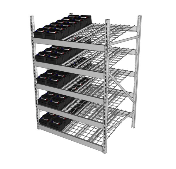 Lozier Widespan Gravity Flow Battery Rack Category | Advance Displays ...