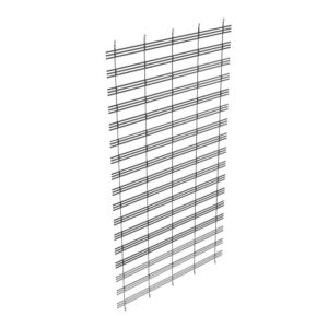 Lozier Multi-Grid Back 36x42 CHR Charcoal