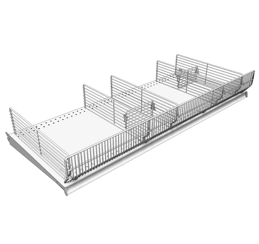 Retail Shelf Dividers for RX, Pharmacy, Gondola, Wood Shelves