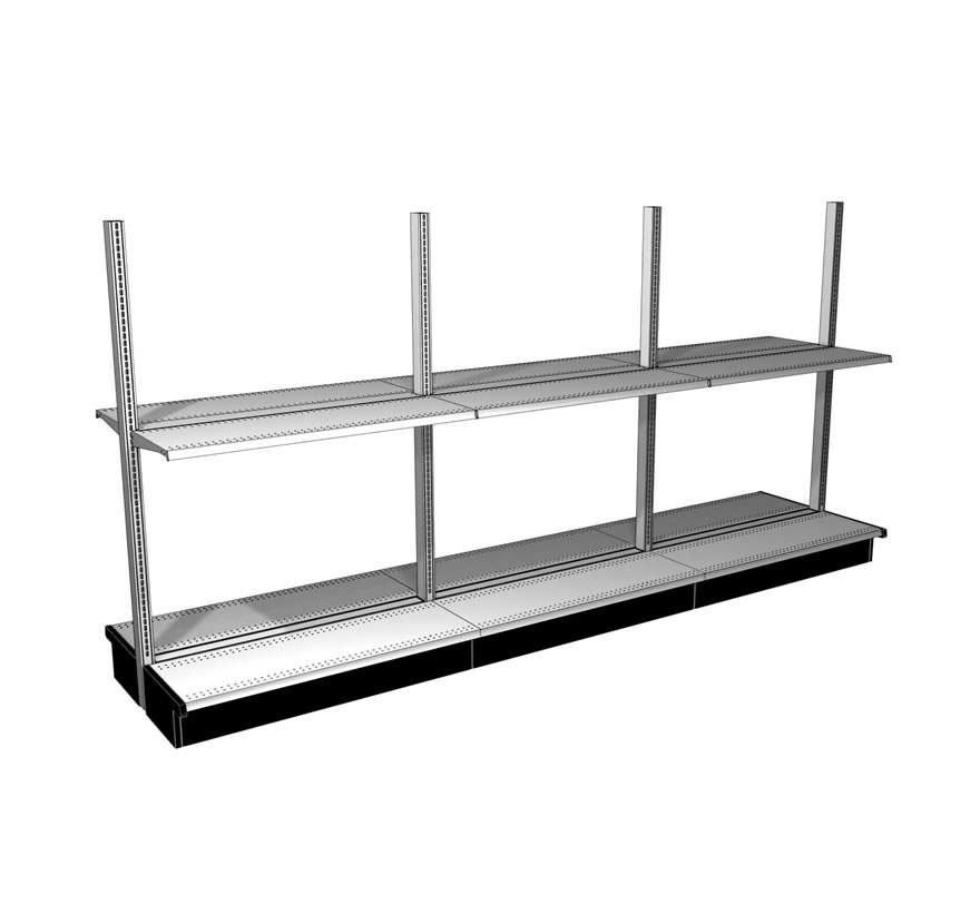 Retail Shelving Open Back System Run Lozier