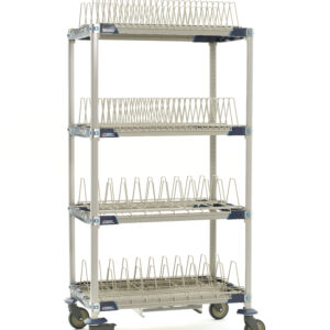 Metro MetroMax i Mobile Drying Rack with Two Tray Racks, Two Pan Racks, and Drip Tray