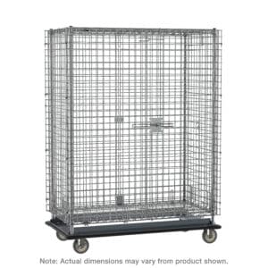 Metro qwikSLOT Chrome Heavy-Duty Mobile Security Shelving Unit