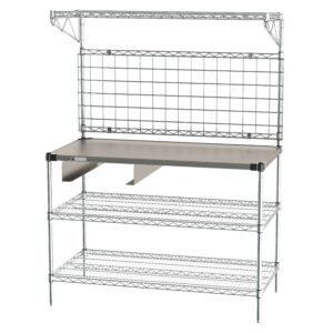 Metro Drive-Thru Workstation with Grid and Cash Drawer Bracket
