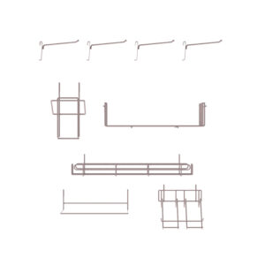 Metro SmartWall Grid Wall Shelving Pizza Prep Accessory Kit