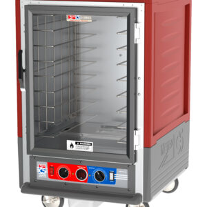 Metro C5 3 Series Insulated Holding/Proofing Cabinet, 1/2 Height, Full Length Clear Door, Fixed Wire Slides, 120V, 60Hz, 1440W