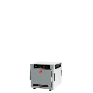 Metro HotBlox Narrow 4-Pan Insulated Countertop/Stacking Holding Cabinet with Solid Door