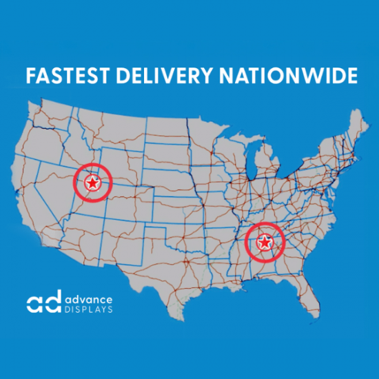 Shipping routes from Alabama improve delivery times US map highlighting shipping routes radiating from Alabama to key retail regions