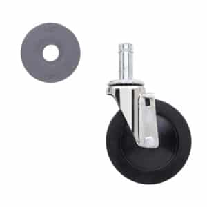 Metro 5MC 5" Conductive Swivel Stem Caster for Super Erecta Industrial Wire Shelving Racks