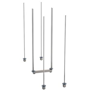 Metro qwikTRAK Floor Track Shelving Double Deep Mobile Unit Kits for Super Erecta Wire Shelving