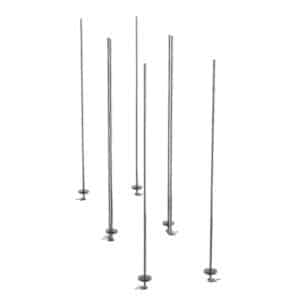 Metro qwikTRAK Floor Track Shelving Double Deep Stationary Intermediate Unit Kits for Super Erecta Wire Shelving