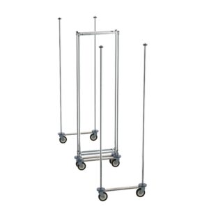 Metro Top-Track Overhead Track Shelving Double Deep Mobile Unit Kits for Super Erecta Wire Shelving