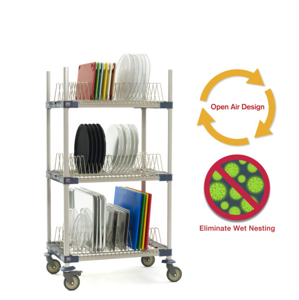 Metri Raksh Metro Mobile Drying Rack with Three Tray Racks | Metro | Advance?