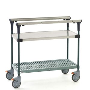 Metro PrepMate Multistation Prep Station with Super Erecta Pro Bottom Shelf and Metroseal Green Epoxy Posts