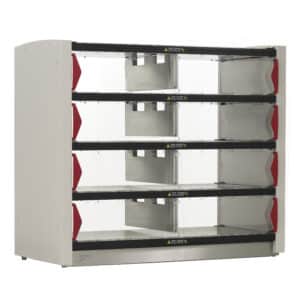 Metro2Go PU8CD-HS1842 8-Compartment Pizza Pickup, Takeout and Delivery Order Staging Hot Station, 120V, 1600W