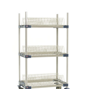 Metro MetroMax 4 Mobile Drying Rack with Three Tray Racks