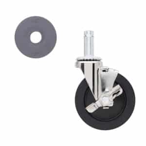 Metro 5MBC 5" Conductive Swivel/Brake Stem Caster for Super Erecta Industrial Wire Shelving Racks