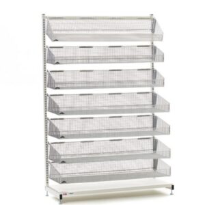 Metro qwikSIGHT Stationary Single-Sided 7-Basket Shelving Unit