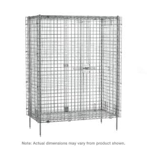Metro qwikSLOT Chrome Stationary Security Shelving Unit