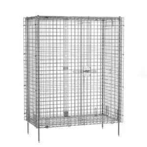 Metro qwikSLOT Chrome Stationary Security Shelving Unit