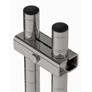 Metro Stainless Steel Post Clamp for Seismic Shelving